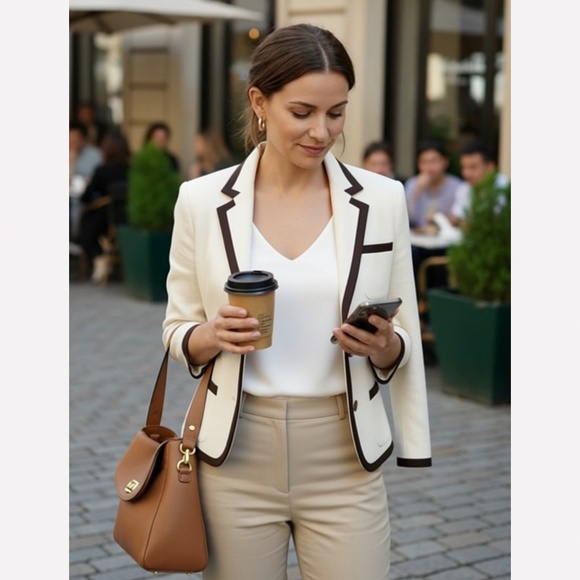 EUC LAUREN RALPH LAUREN LINEN BLAZER - Picture 3 of 4